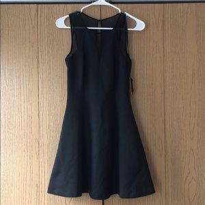 Guess Black fit and flare dress